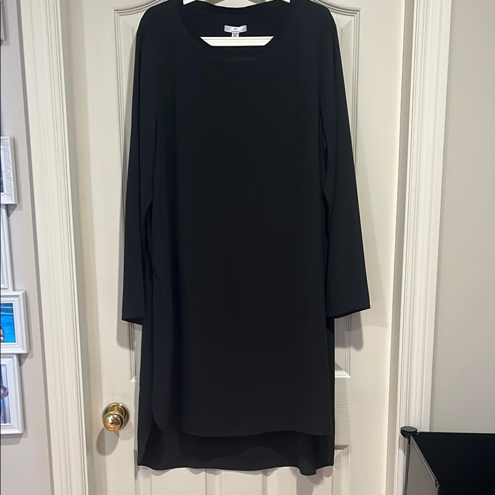 Halston Heritage Black Long Sleeve Tunic with camisole underneath